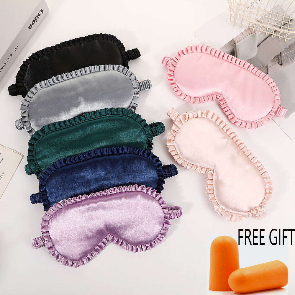 1pcs Premium Silk Eye Mask wit - огляд і ціна Mask Lanyard Adjustable