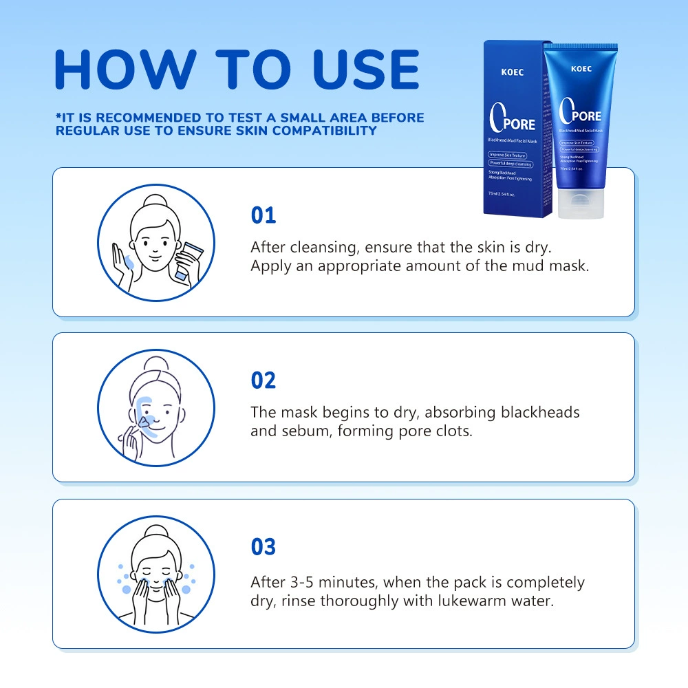 75ml KOEC Zero Pore Blackhead  - огляд і ціна Dust Mask Construction