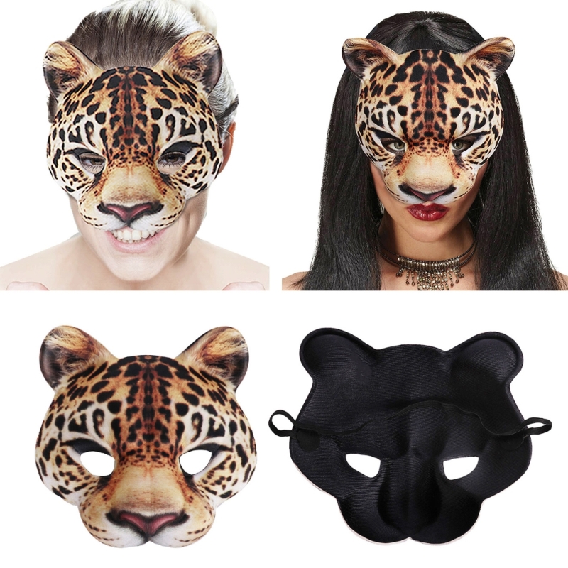 Leopard Mask Party Mask Dress  - огляд і ціна Respirator Half Face